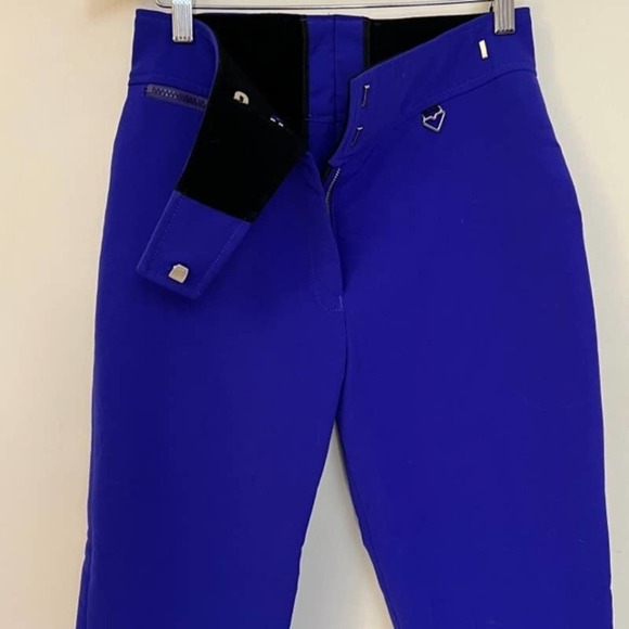 VINTAGE OBERMEYER PURPLE WOOL BLEND STIRRUP SKI PANTS WINTER PANTS SIZE SMALL - Picture 6 of 11